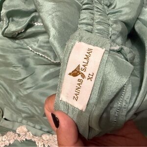 Zainab Salman Elegant Satin Dress